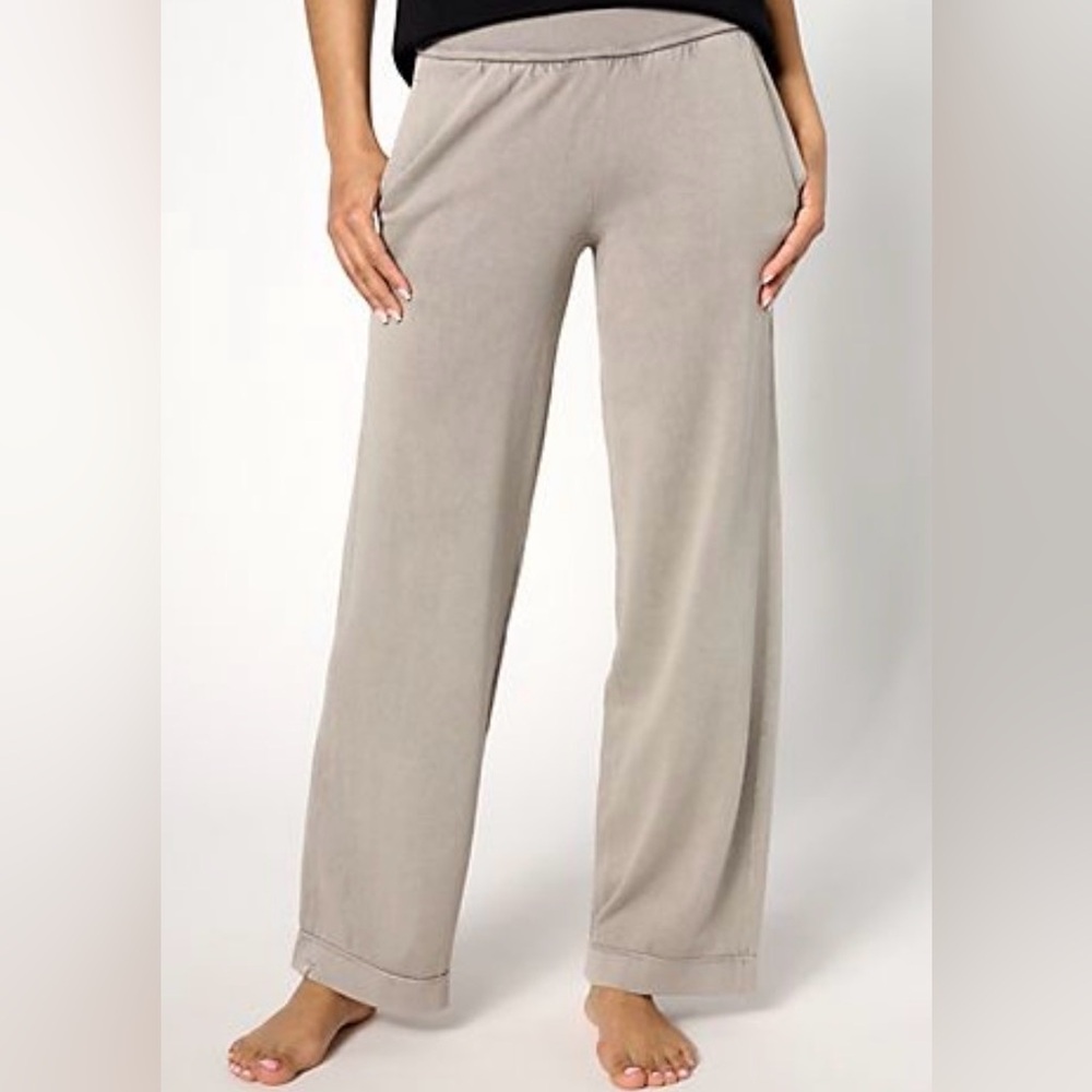Barefoot Dreams 100% Cotton SunBleached Wide Leg Pants